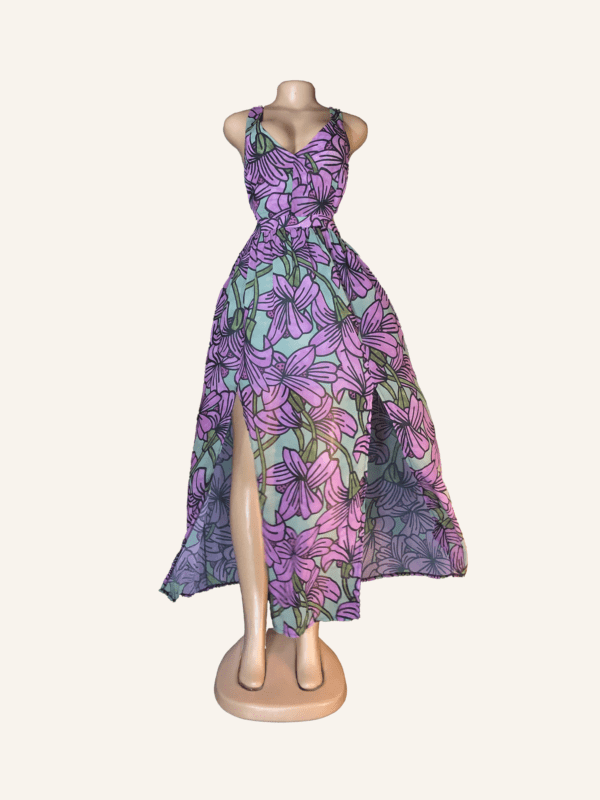 Asos Purple Floral Maxi Dress