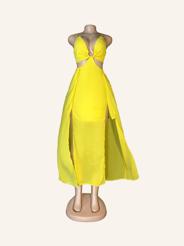 Shein Vibrant Cut-Out Maxi Dress