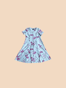 Canda Floral Flair Dress Button-up Front - Image 3