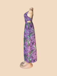 Asos Purple Floral Maxi Dress - Image 3