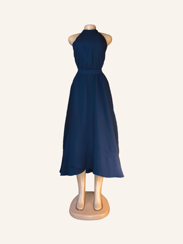 Wallis Navy Blue Elegant Dress