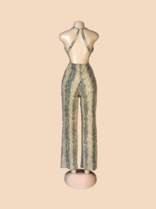 Pretty Little Things Snakeskin-inspired Jumpsuit - Image 2