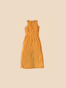 River Island Mustard-yellow Slit Midi Dress - Image 3