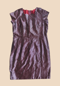 Shimmering Plum Straight Dress - Image 2