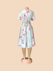 Canda Floral Flair Dress Button-up Front - Image 2