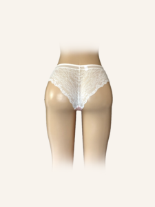 Blush Pink Satin & Lace Mid-Rise Panties - Image 2