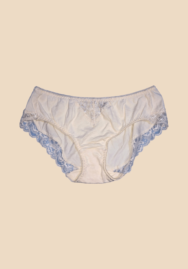 Soft Lace-Trimmed Cotton Briefs